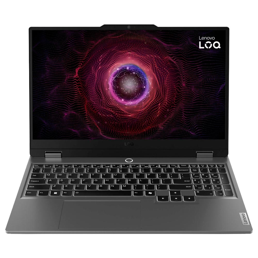 Notebook Gamer Lenovo LOQ 15ARP9 AMD Ryzen 7 7435HS Tela Full HD 15.6" / 16GB de RAM / 512GB SSD / GeForce RTX4060 8GB - Luna Cinza (83JC0000US) (Inglês)