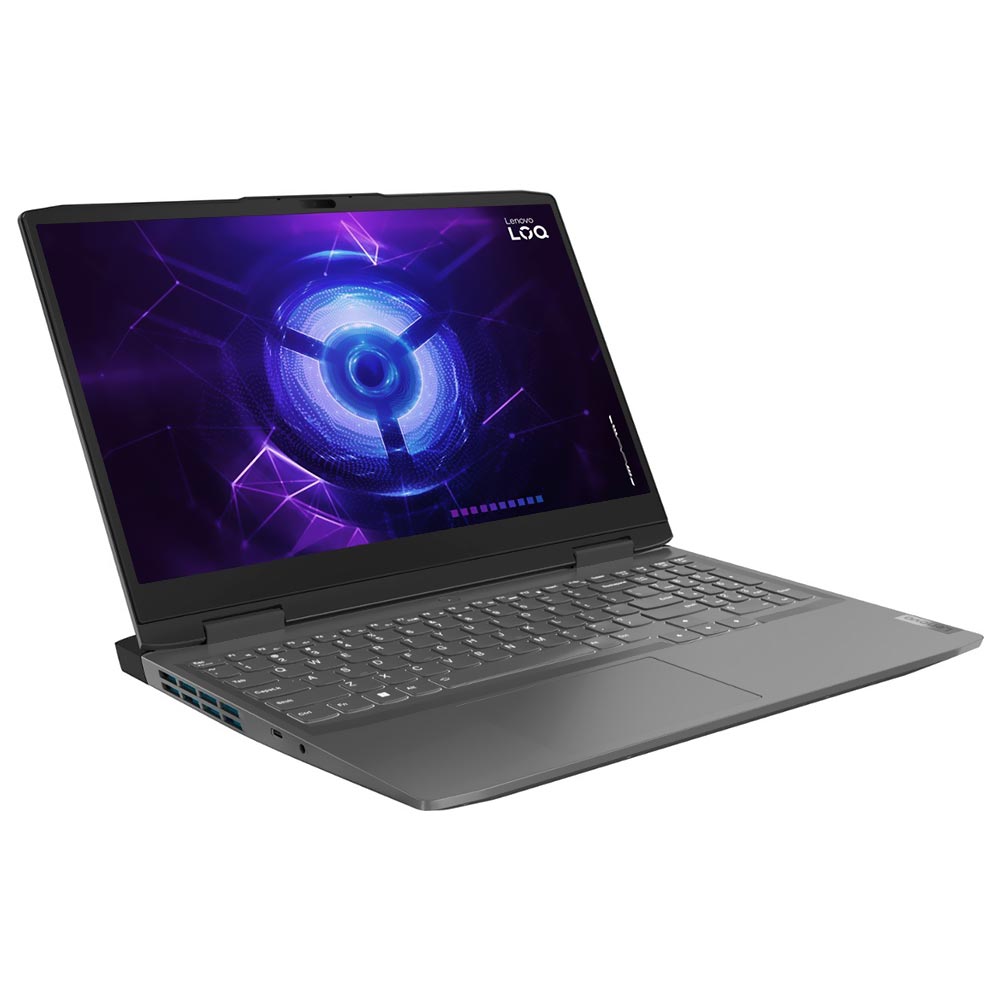 Notebook Gamer Lenovo LOQ 15IRH8 Intel Core i5 12450H Tela Full HD 15.6" / 16GB de RAM / 512GB SSD / GeForce RTX2050 4GB - Storm Cinza (82XV000WUS) (Inglês)