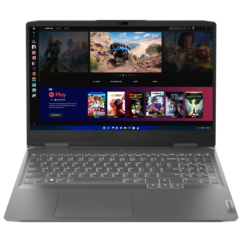 Notebook Gamer Lenovo LOQ 15IRH8 Intel Core i5 1342H Tela Full HD 15.6" / 8GB de RAM / 1TB SSD / GeForce RTX3050 6GB - On Storm Cinza (82XV002LUS) (Inglês)