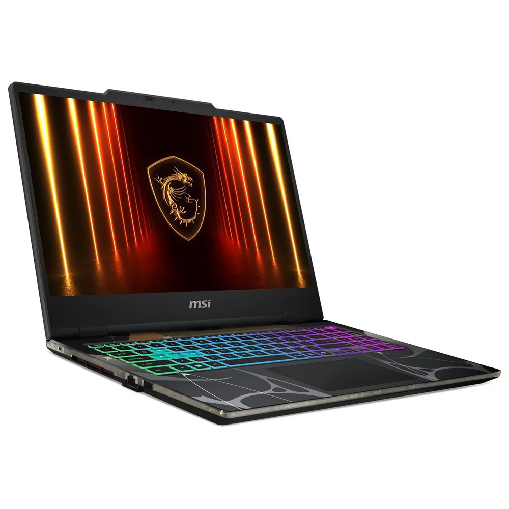 Notebook Gamer MSI Cyborg 15 B2RWFKG-071US Intel Core 7 240H Tela Full HD 15.6" / 16GB de RAM / 512GB SSD / Win11Home / GeForce RTX5060 8GB - Translucent Preto (Inglês)