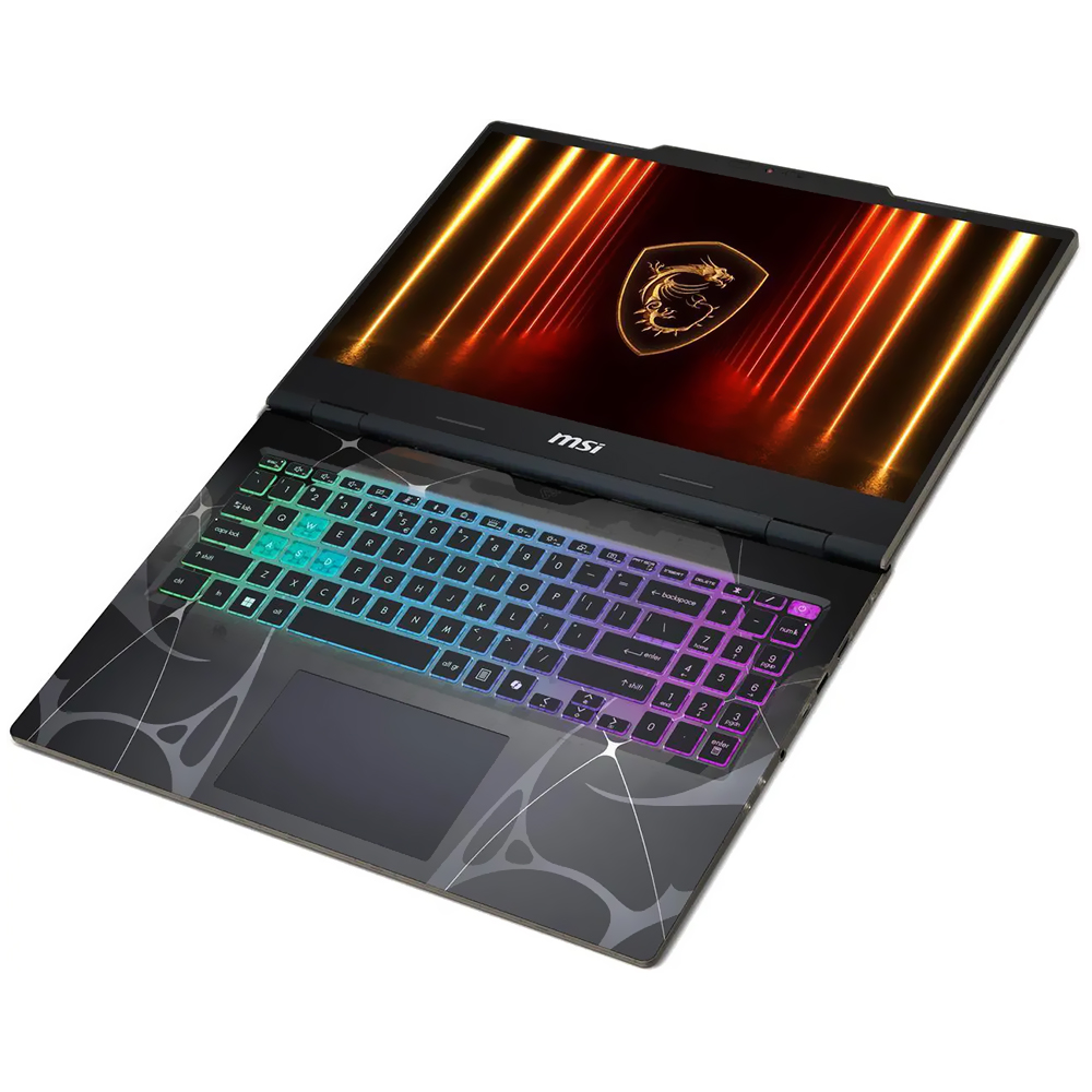 Notebook Gamer MSI Cyborg 15 B2RWFKG-259US Intel Core 7 240H Tela Full HD 15.6" / 16GB de RAM / 512GB SSD / Win11Home / GeForce RTX5060 8GB - Translucent Preto (Inglês)