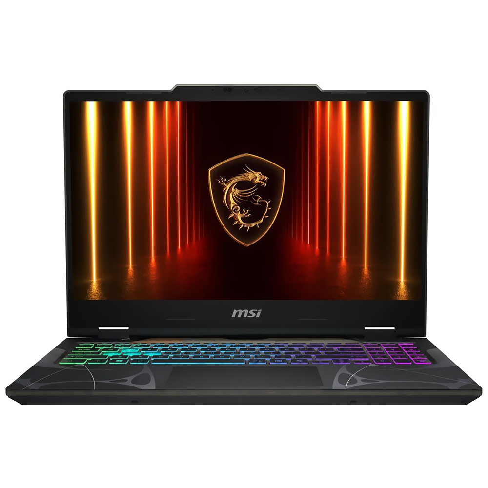 Notebook Gamer MSI Cyborg 15 B2RWFKG-259US Intel Core 7 240H Tela Full HD 15.6" / 16GB de RAM / 512GB SSD / Win11Home / GeForce RTX5060 8GB - Translucent Preto (Inglês)
