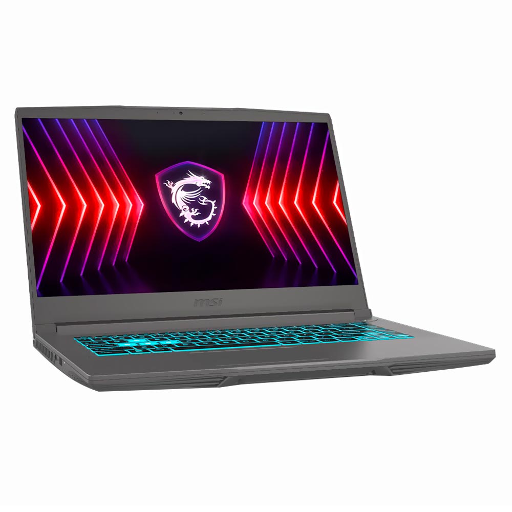 Notebook Gamer MSI THIN 15 B13UC-1000US Intel Core i5 13420H Tela Full HD 15.6" / 16GB de RAM / 512GB SSD / Win11Home / GeForce RTX3050 4GB - Cosmos Cinza (Inglês)