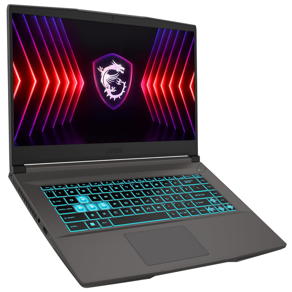 Notebook Gamer MSI THIN A15 B7VE-038CA AMD Ryzen 7 7735HS Tela Full HD 15.6" / 16GB de RAM / 512GB SSD / GeForce RTX4050 6GB - Cosmos Cinza (Inglês)