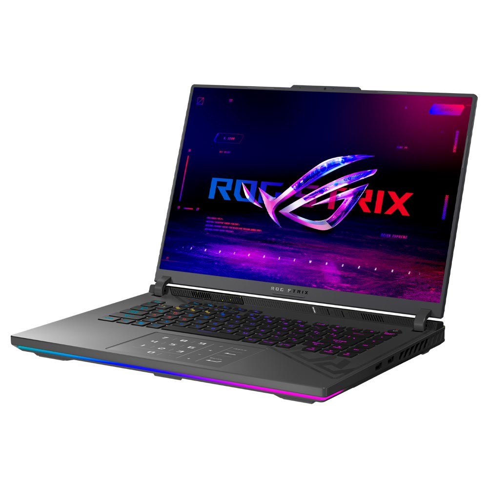 Notebook Gamer ROG Strix G16 G614JIR-N3054W Intel Core i9 14900HX Tela WUXGA 16.0" / 16GB de RAM / 1TB SSD / GeForce RTX4070 8GB - Eclipse Cinza (Inglês)