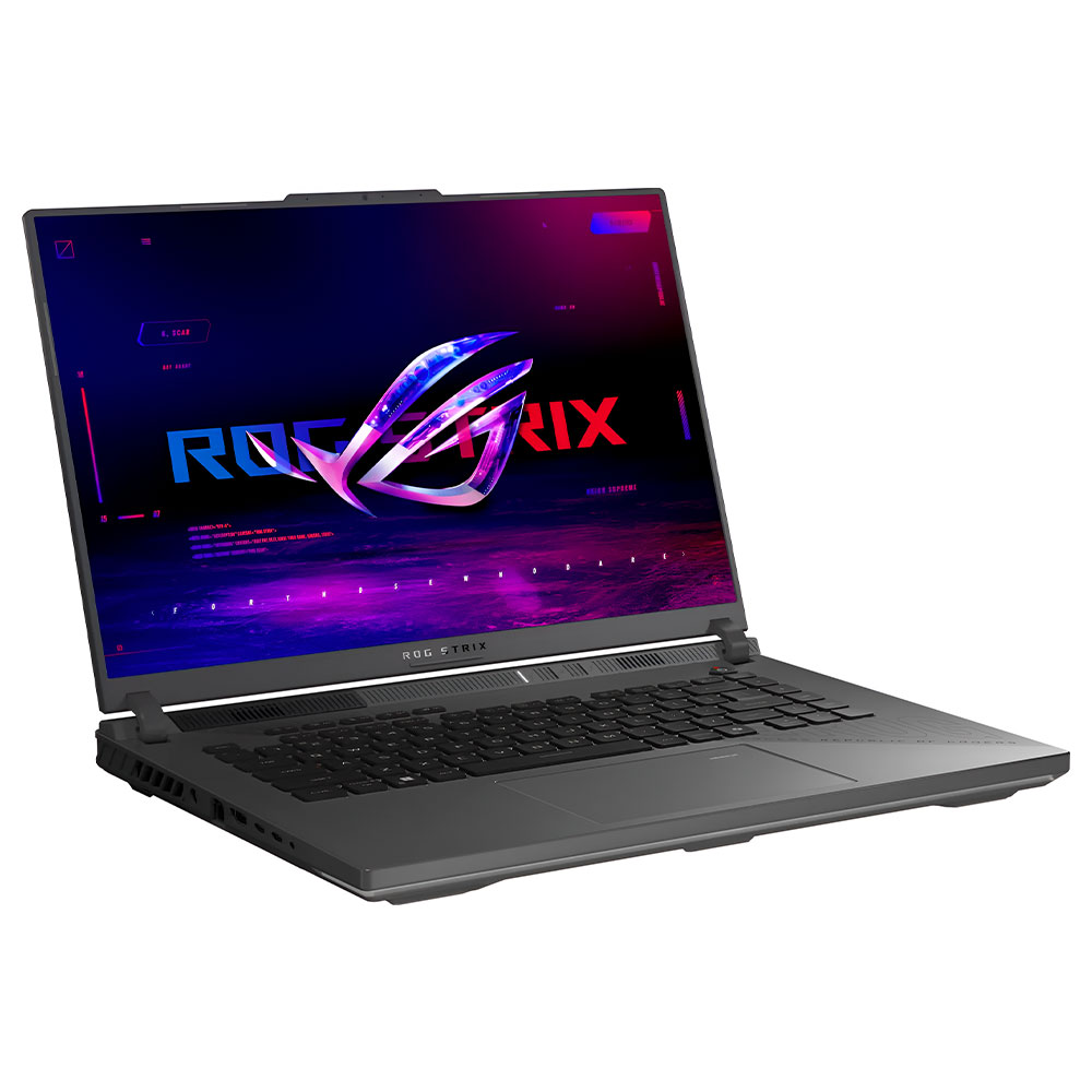 Notebook Gamer ROG Strix G16 G614PR-G16.R95070TI AMD Ryzen 9 8940HX Tela WUXGA 16" / 16GB de RAM / 1TB SSD / Win11Home / GeForce RTX5070TI 12GB - Eclipse Cinza (Inglês)