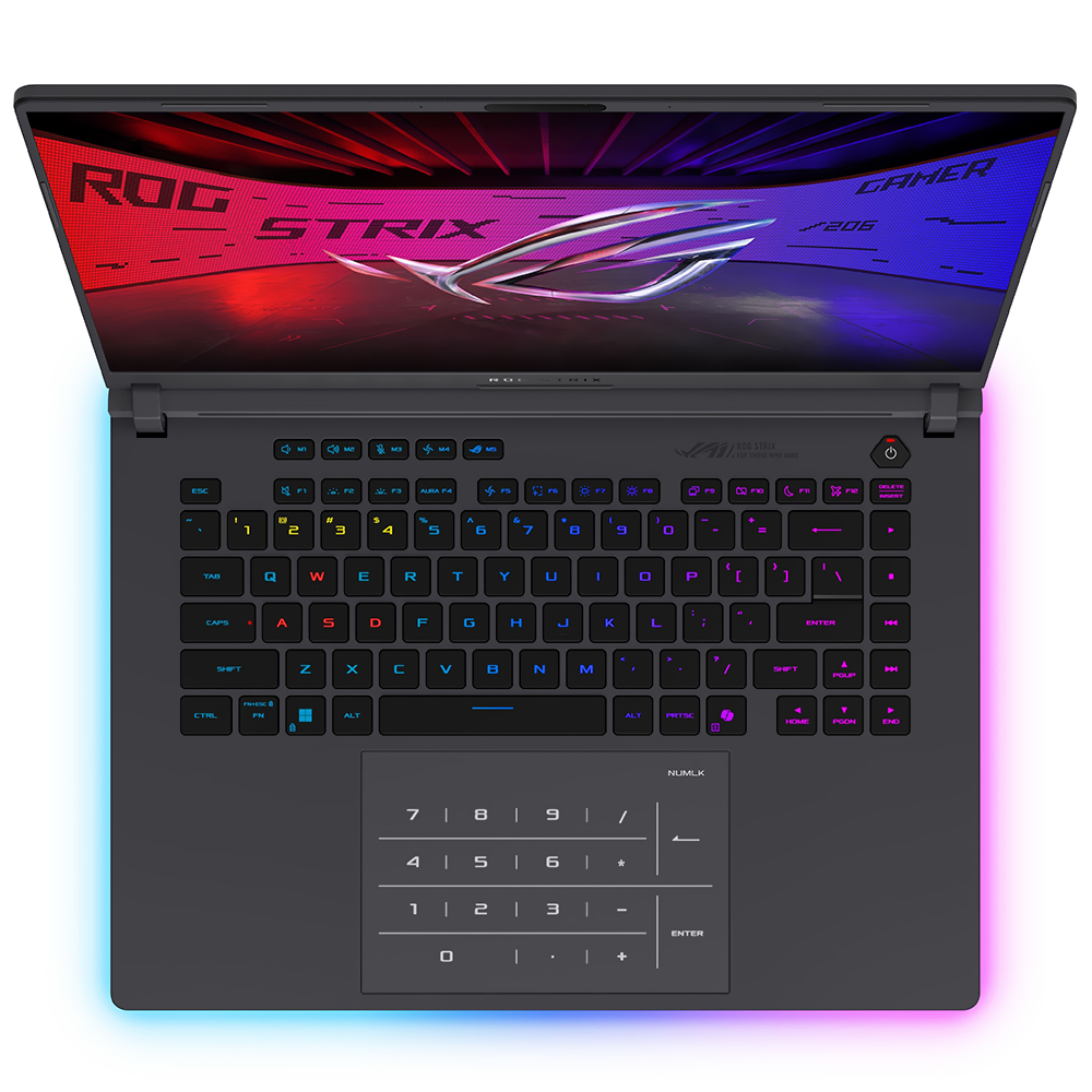 Notebook Gamer ROG Strix G16 G615LR-MS97 Intel Core Ultra 9 275HX Tela WQXGA 16.0" / 32GB de RAM / 2TB SSD / GeForce RTX5070TI 12GB - Eclipse Cinza (Inglês)
