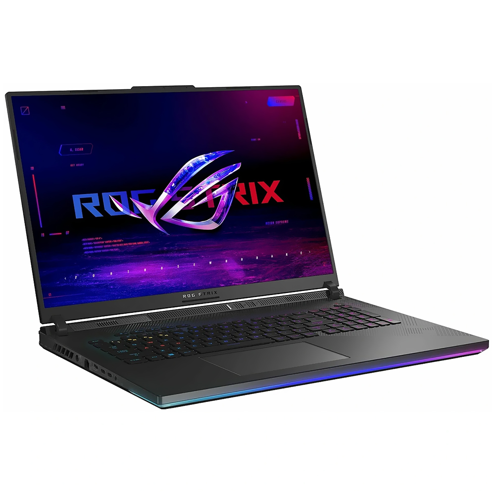 Notebook Gamer ROG Strix Scar 18 G834JYR-R6103W Intel Core i9 14900HX Tela WQXGA 18.0" / 64GB de RAM / 2TB SSD / GeForce RTX4090 16GB - Off Preto (Inglês)