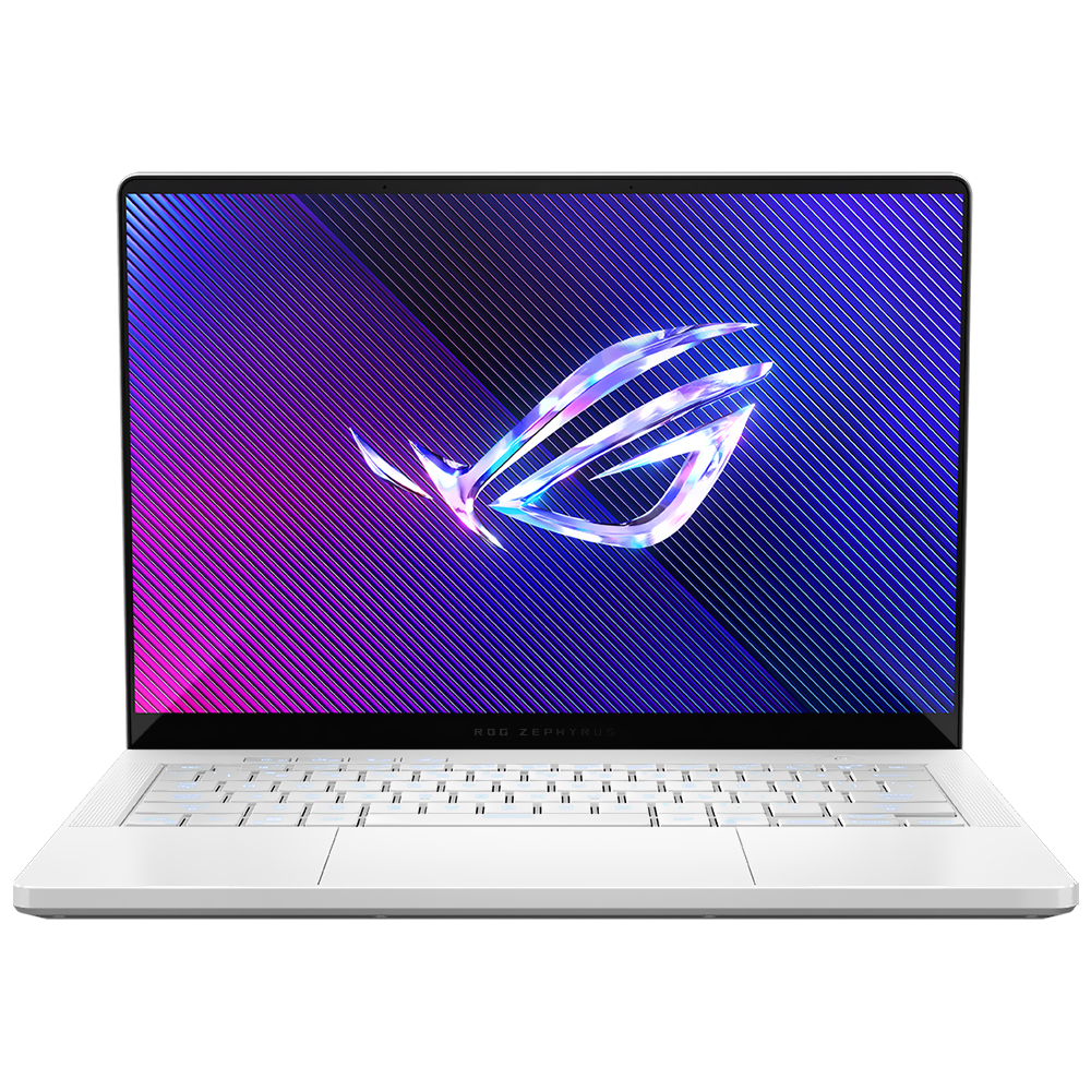Notebook Gamer ROG Zephyrus G14 GA403WW-G14.R95080 AMD Ryzen AI 9 HX 370 Tela OLED WQXGA+ 14.0" / 32GB de RAM / 2TB SSD / Win11Pro / GeForce RTX5080 8GB - Platinum Branco (Inglês)