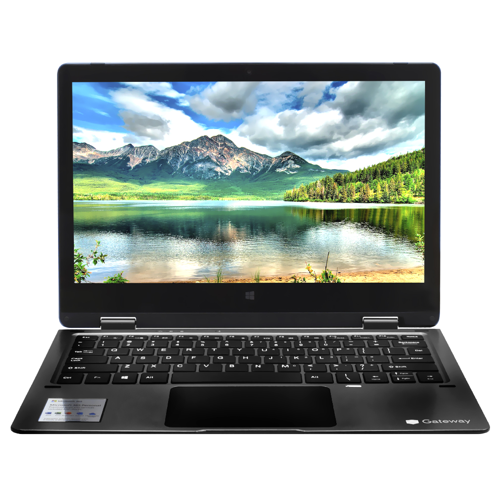 Notebook Gateway GWTC116-2BK Intel Celeron N4020 Tela HD 11.6" / 4GB de RAM / eMMC 64GB - Preto (Inglês)