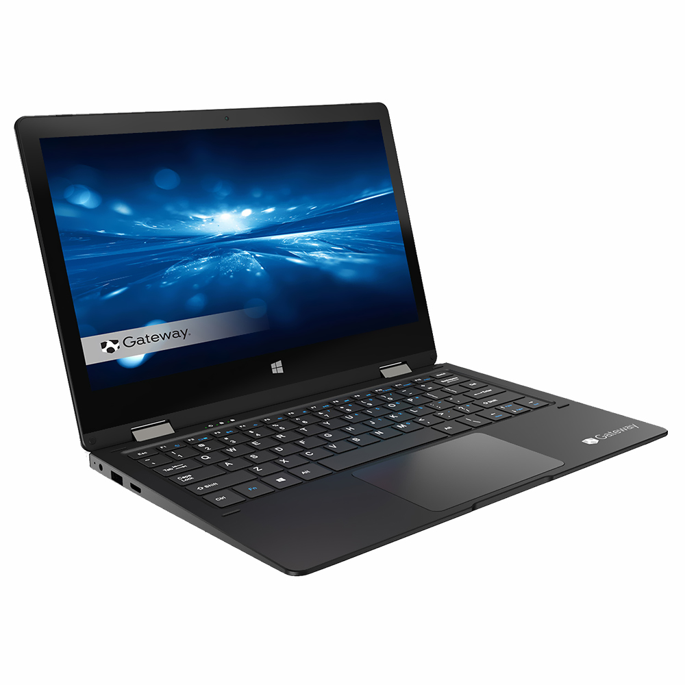 Notebook Gateway GWTC116-2BK Intel Celeron N4020 Tela HD 11.6" / 4GB de RAM / eMMC 64GB - Preto (Inglês)