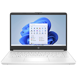 Notebook HP 14-DQ0052DX Intel Celeron N4120 Tela HD 14" / 4GB de RAM / 64GB eMMC - Branco (Inglês)