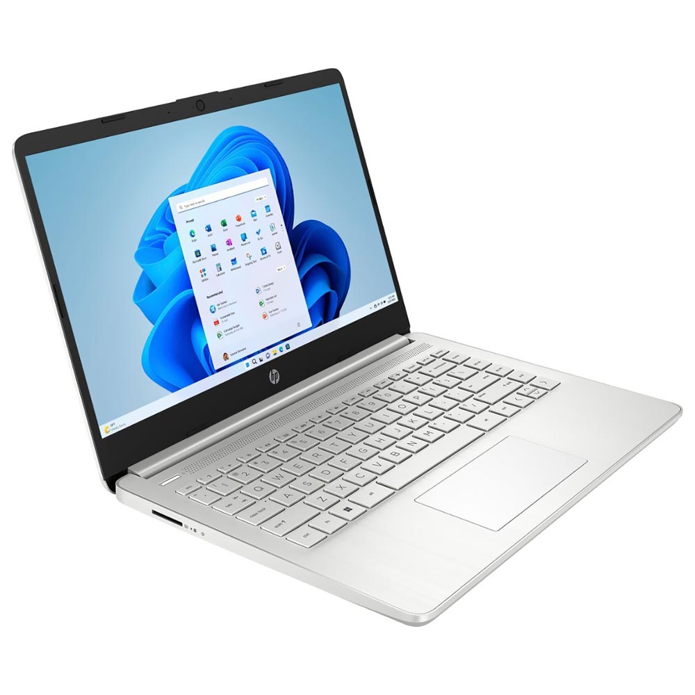 Notebook HP 14-DQ0760DX Intel Celeron N4120 Tela HD 14" / 4GB de RAM / 128GB eMMC - Prata (Inglês)