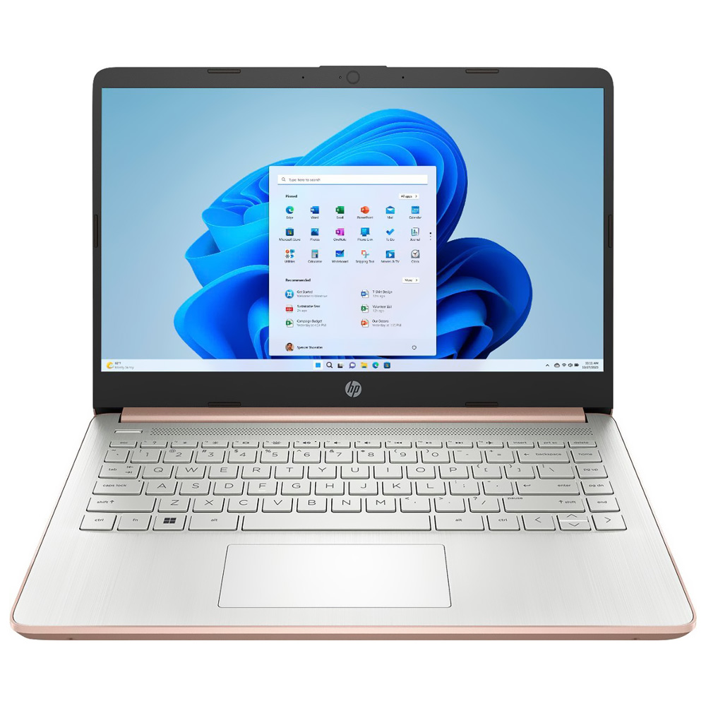 Notebook HP 14-DQ0762DX Intel Celeron N4120 Tela HD 14" / 4GB de RAM / 128GB eMMC - Rose Dourado (Inglês)