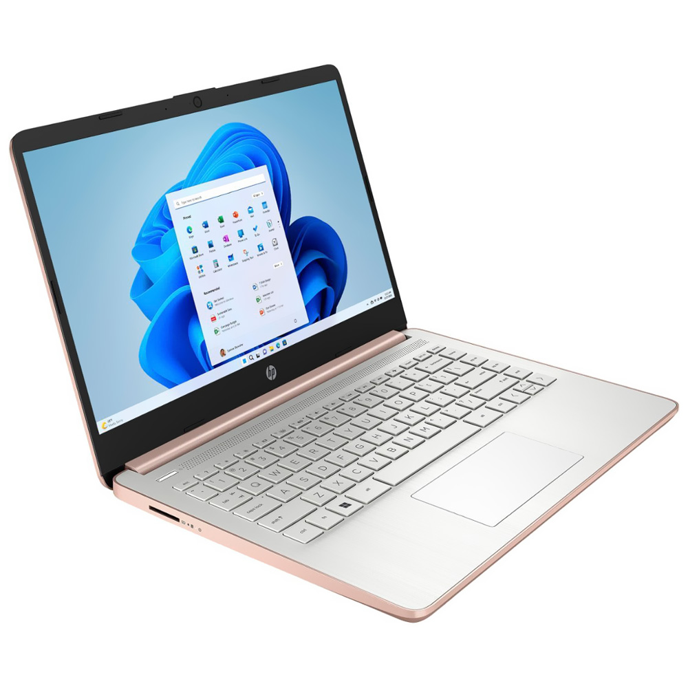 Notebook HP 14-DQ0762DX Intel Celeron N4120 Tela HD 14" / 4GB de RAM / 128GB eMMC - Rose Dourado (Inglês)