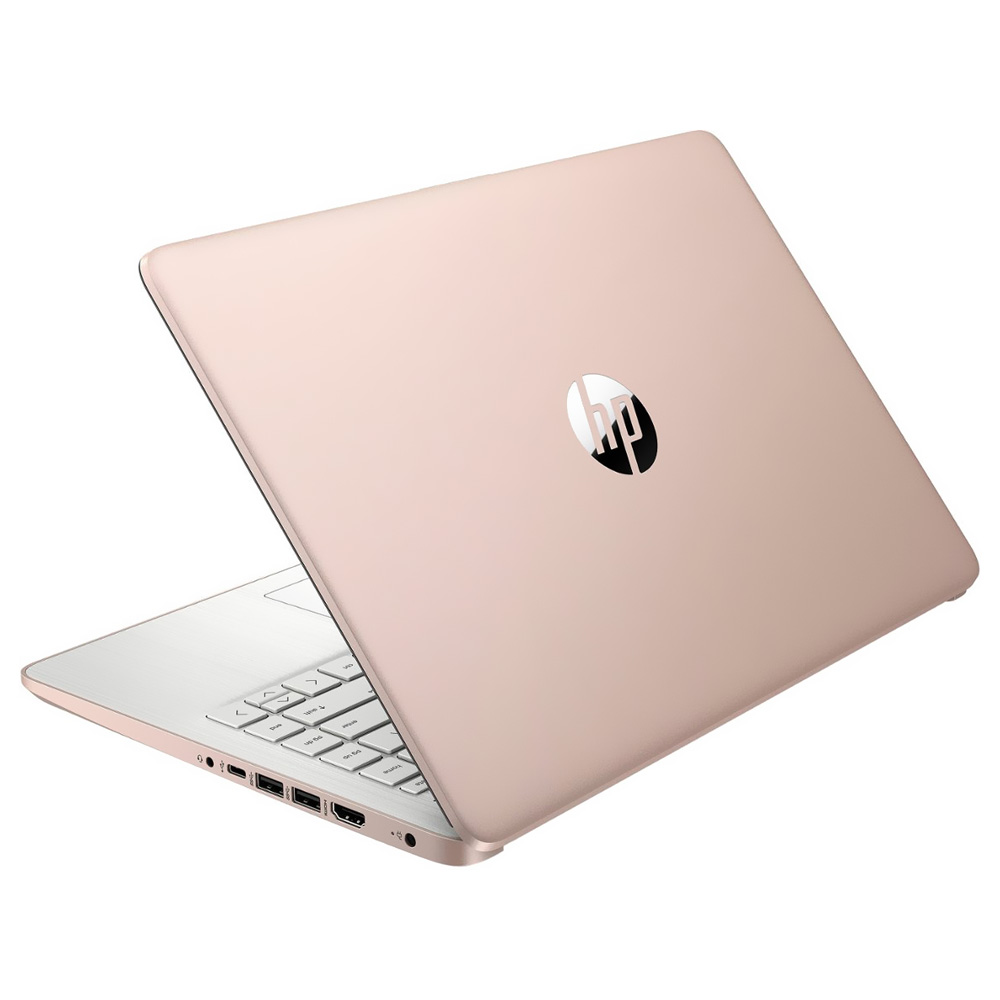 Notebook HP 14-DQ0762DX Intel Celeron N4120 Tela HD 14" / 4GB de RAM / 128GB eMMC - Rose Dourado (Inglês)