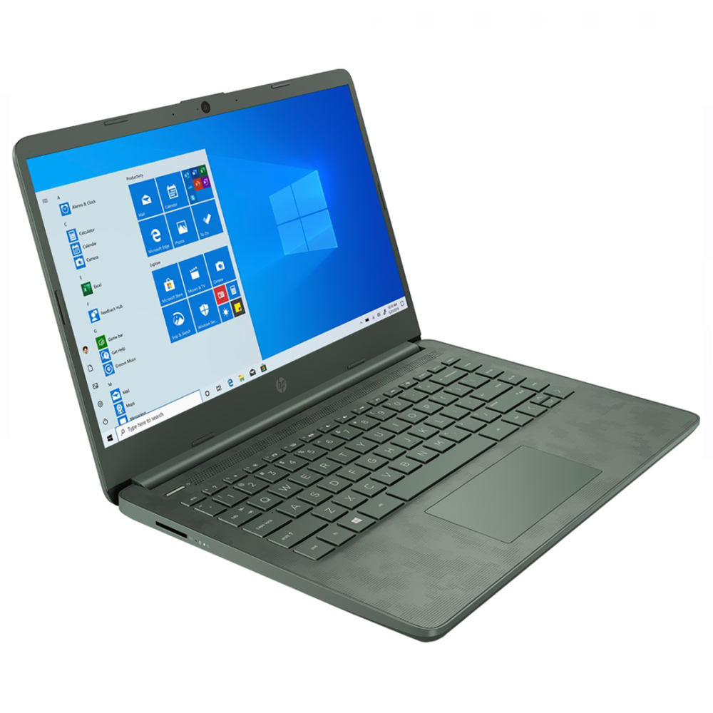 Notebook HP 14-DQ2089WM Intel Core i3 1115G4 de 3.0GHz Tela HD 14" / 8GB de RAM / 256GB SSD - Verde
