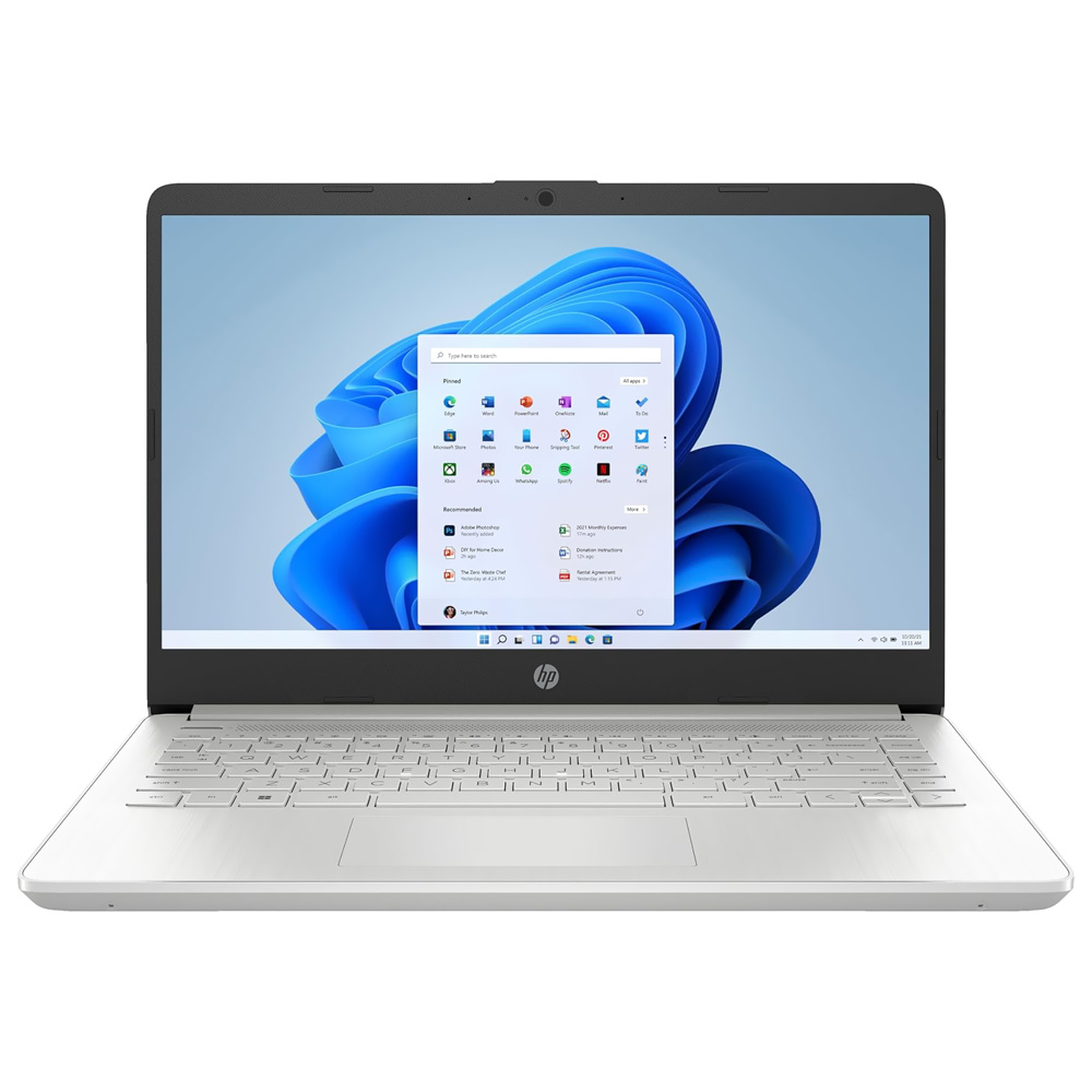 Notebook HP 14-DQ5009NR Intel Core i3 1215U Tela HD 14" / 8GB de RAM / 256GB SSD - Prata (Inglês)