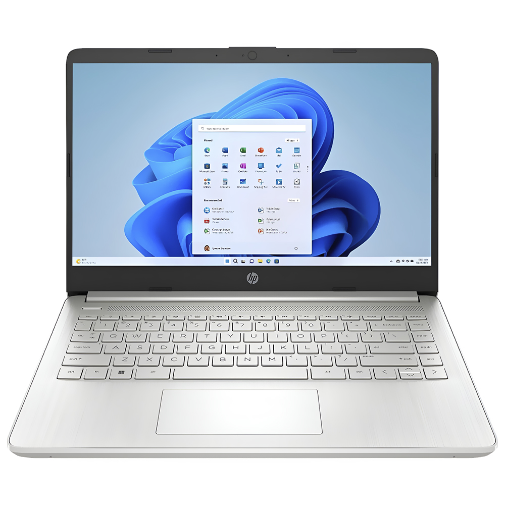 Notebook HP 14-DQ6011DX Intel Celeron N150 Tela HD 14.0" / 4GB de RAM / 128GB UFS - Prata (Inglês)
