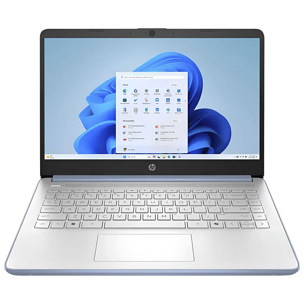 Notebook HP 14-DQ6012DX Intel Celeron N150 Tela HD 14.0" / 4GB de RAM / 128GB eMMC - Azul (Inglês)