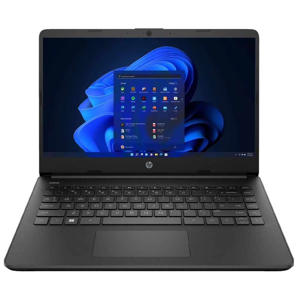 Notebook HP 14-FQ1035CL AMD Ryzen 7 5700U Tela Touch HD 14.0" / 16GB de RAM / 512GB SSD - Preto (Inglês)