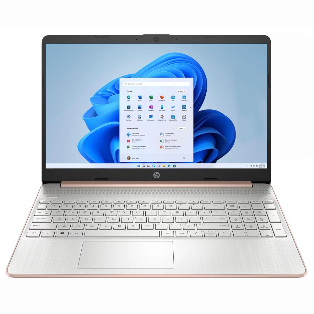 Notebook HP 15-EF1716WM AMD Ryzen 3 3250U Tela HD 15.6" / 4GB de RAM / 128GB SSD - Rosa (Inglês)