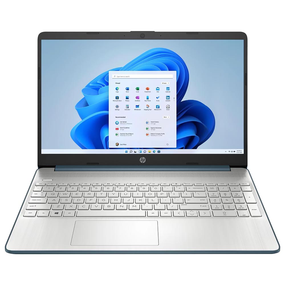 Notebook HP 15-EF2729WM AMD Ryzen 5 5500U Tela Full HD 15.6" / 8GB de RAM / 256GB SSD - Azul (Inglês)