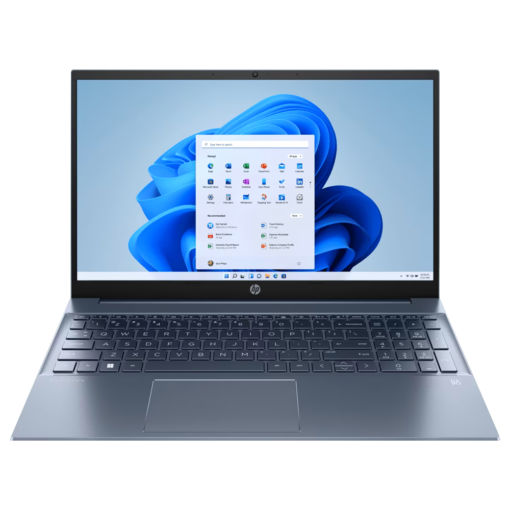 Notebook HP 15-EH1070WM AMD Ryzen 7 5700U Tela Full HD 15.6" / 8GB de RAM / 512GB SSD - Azul (Inglês)