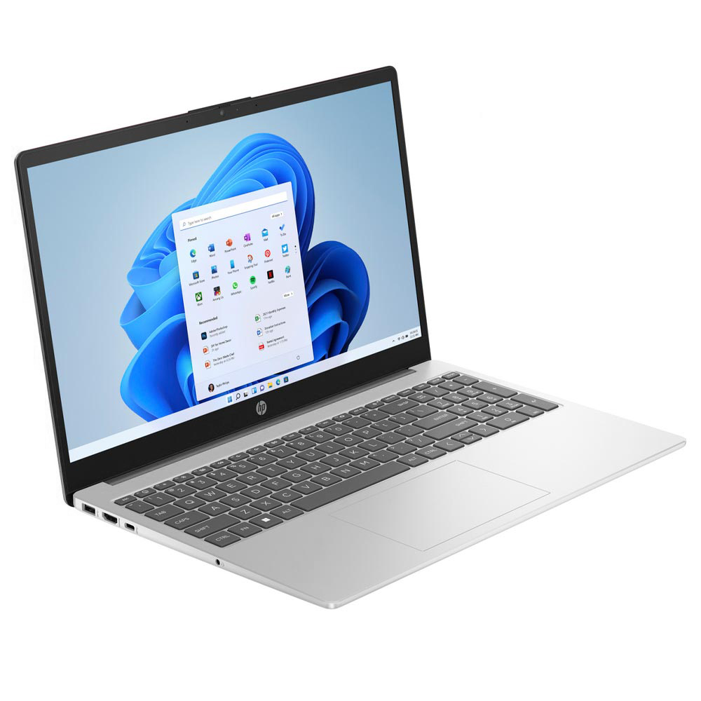 Notebook HP 15-FD0123DX Intel Core i3 1315U Tela Touch HD 15.6" / 8GB de RAM / 256GB SSD - Prata (Inglês)