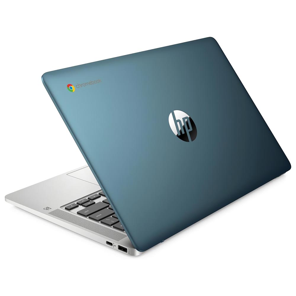 Notebook HP Chromebook 14A-NA0062TG Intel Pentium N5030 Tela HD 14" / 4GB de RAM / 128GB eMMC - Teal Verde (Inglês)