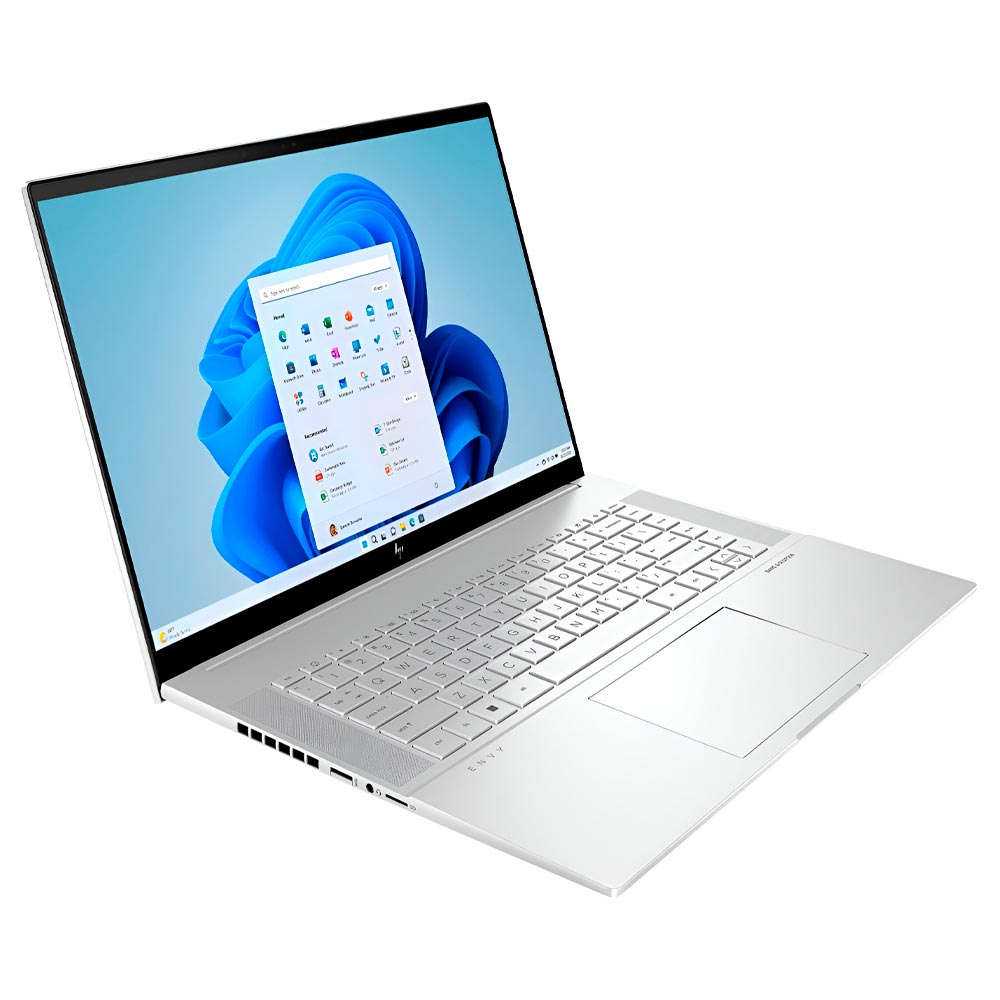 Notebook HP ENVY 16 16-H1053DX Intel Core i7 13700H Tela Touch WQXGA 16.0" / 16GB de RAM / 1TB SSD / GeForce RTX4060 8GB - Prata (Inglês)