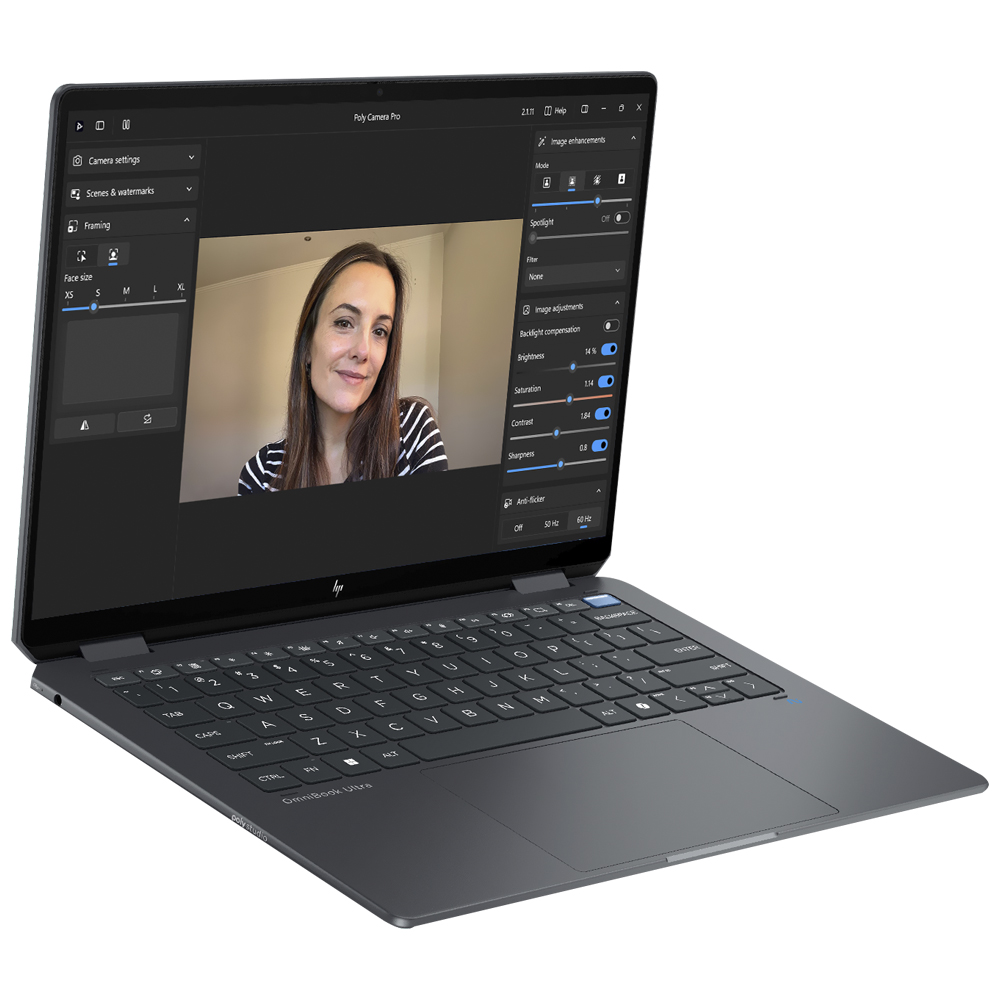 Notebook HP Omnibook 14-FH0033DX Intel Core Ultra 9 288V Tela Touch OLED UWVA 3K 14.0" / 32GB de RAM / 2TB SSD / Win11Home - Preto (Inglês)