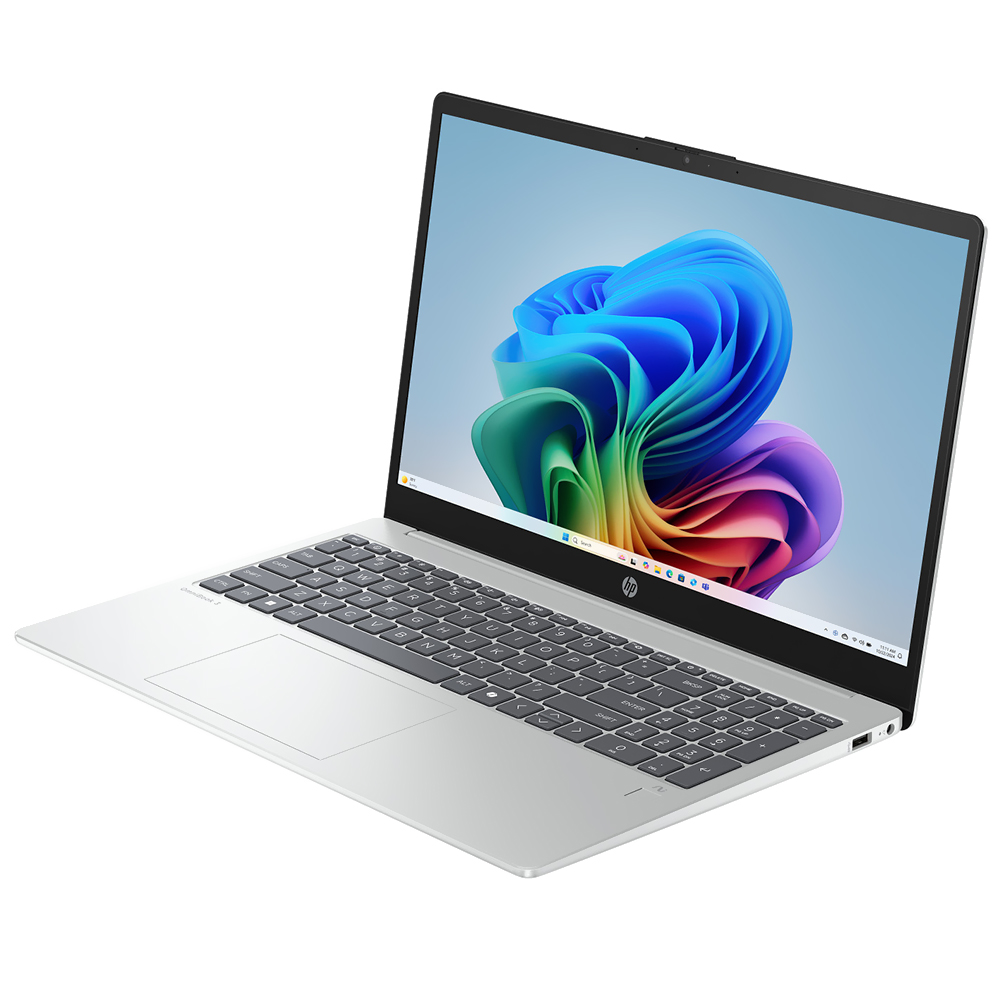 Notebook HP Omnibook 3 AI 15-FN0105DX AMD Ryzen AI 5 330 Tela Touch Full HD 15.6" / 16GB de RAM / 512GB SSD / Win11Home - Prata (Inglês)