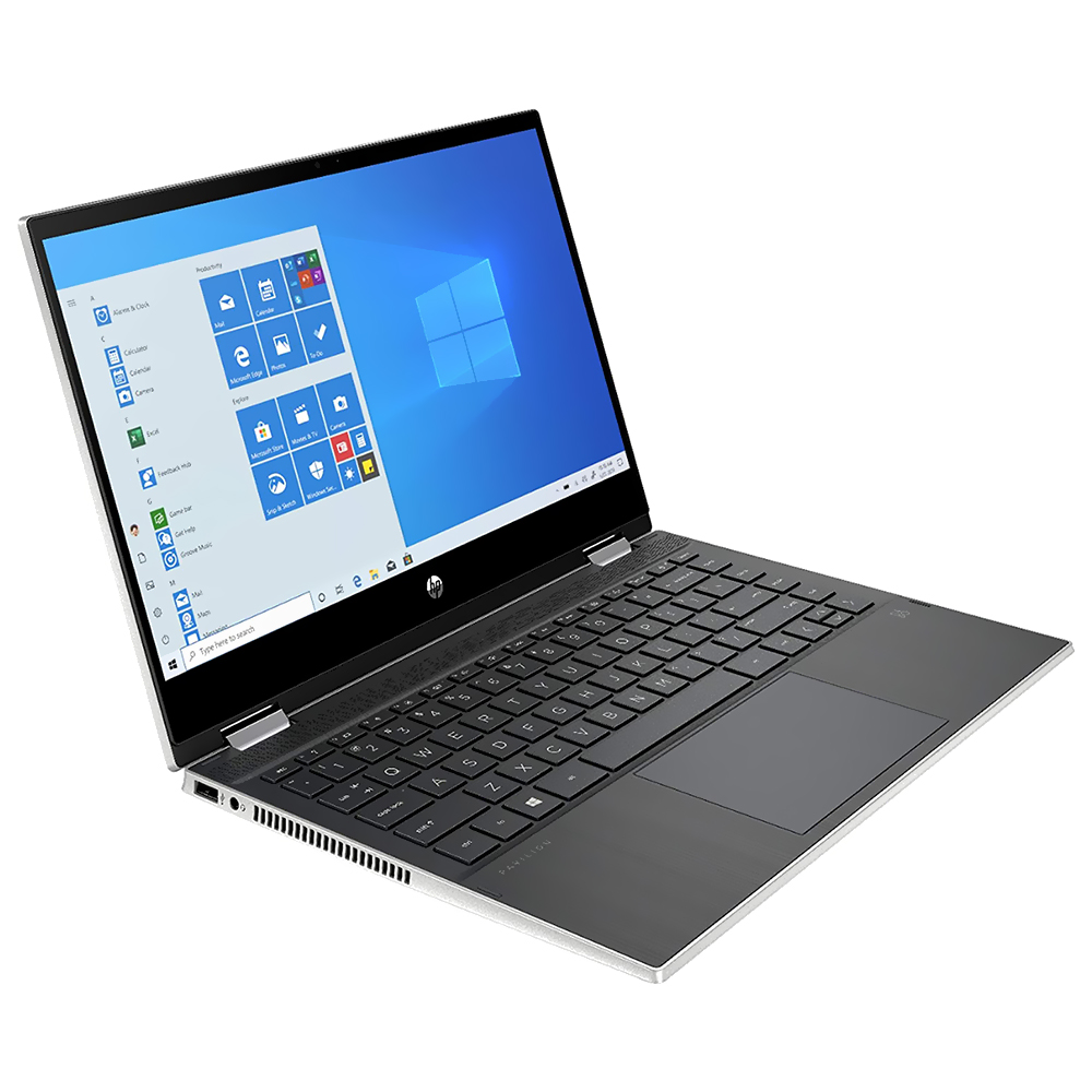 Notebook HP Pavilion X360 14M-DW1013DX Intel Core i3-1115G4 de 3.0GHz Tela HD Touch Screen 14" / 8GB de RAM / 128GB SSD - Prata
