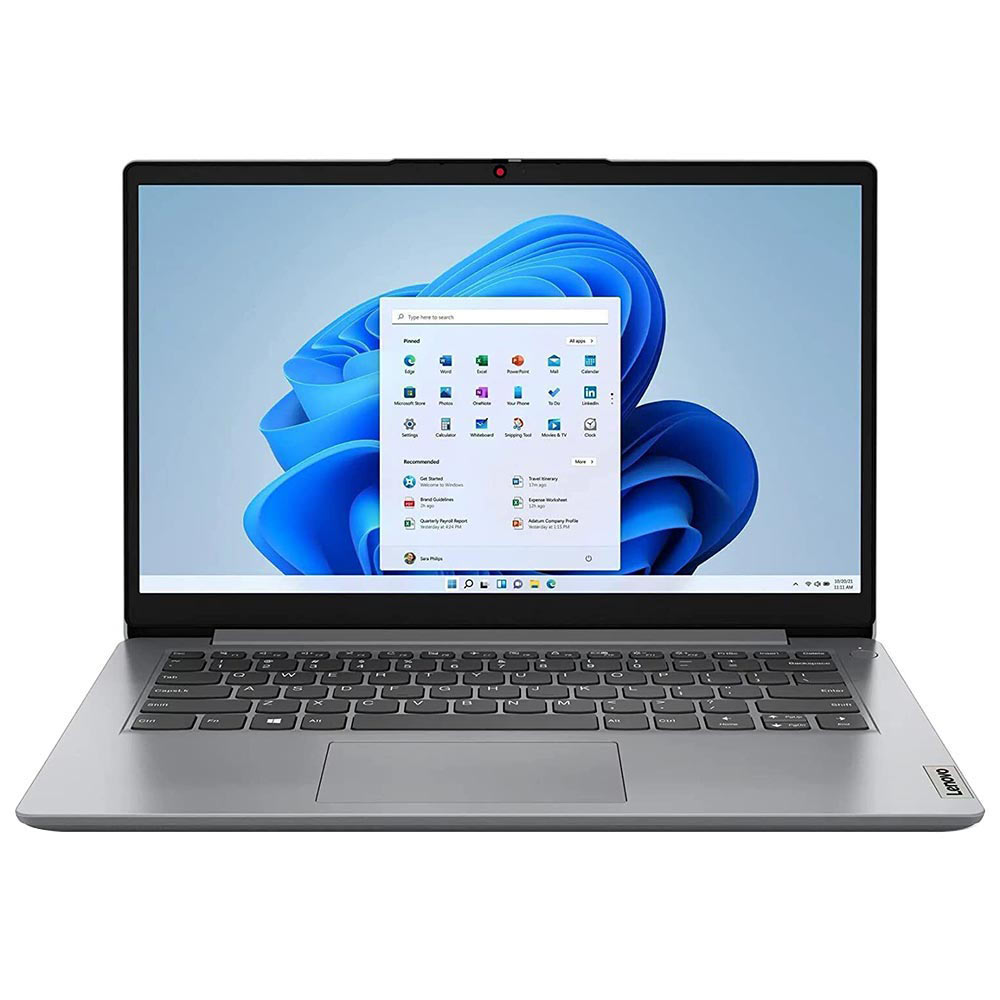 Notebook Lenovo IdeaPad 1 14IGL7 Intel Celeron N4020 Tela HD 14.0" / 4GB de RAM / 128GB eMMC - Cloud Cinza (82V60065US) (Ingles)