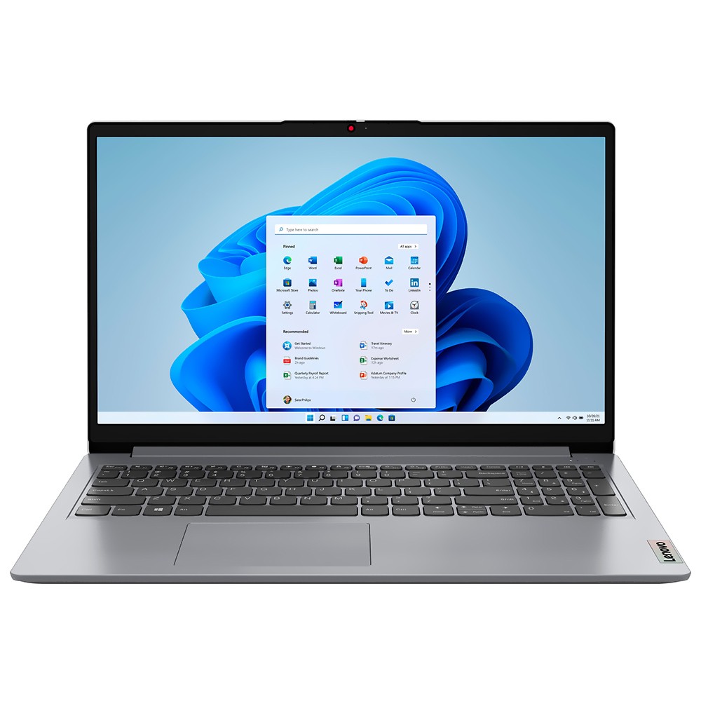 Notebook Lenovo IdeaPad 1 15ALC7 AMD Ryzen 5 5500U Tela Full HD 15.6" / 8GB de RAM  / 512GB SSD - Cloud Cinza (82R400EMUS) (Ingles)