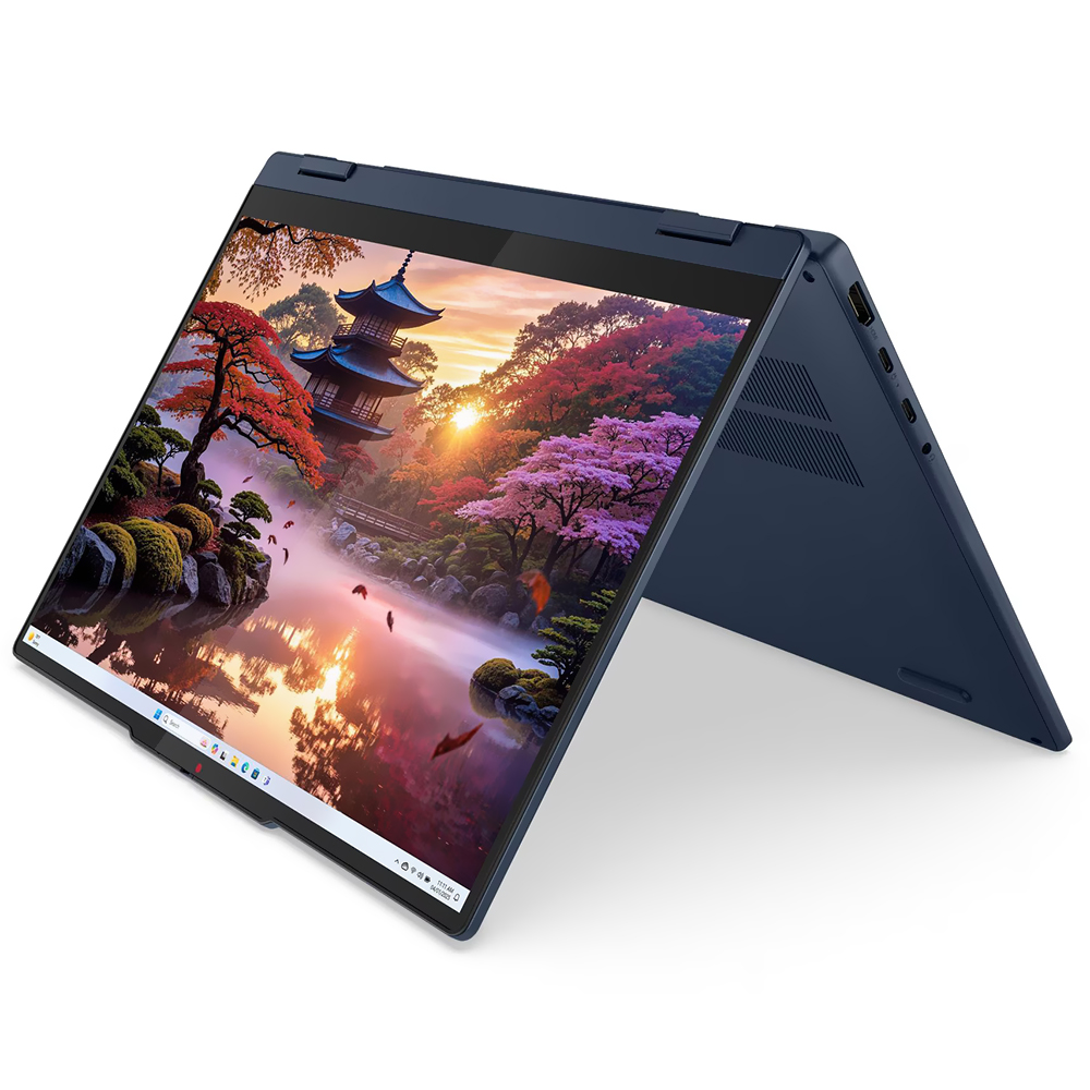 Notebook Lenovo IdeaPad 5 2-em-1 14AKP10 AMD Ryzen AI 7 350 Tela Touch WUXGA 14.0" / 16GB de RAM / 1TB SSD / Win11Home - Cosmic Azul (Inglês)
