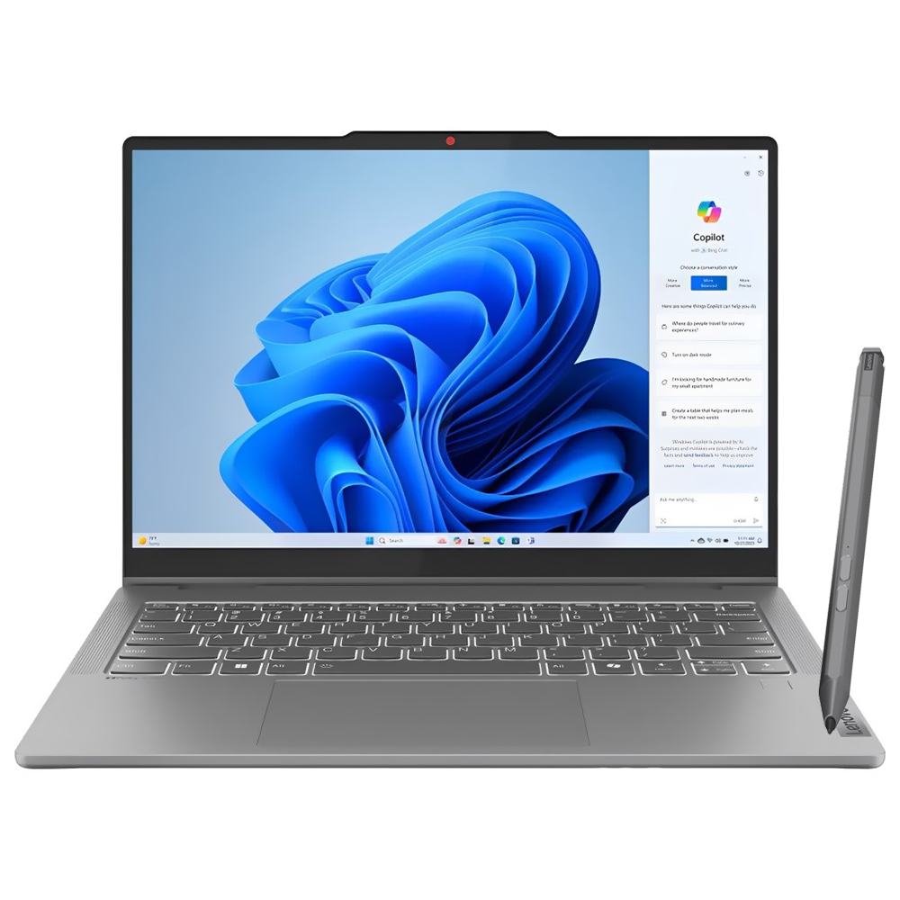 Notebook Lenovo IdeaPad 5 2-em-1 14IRU9 Intel Core 7 150U Tela Touch WUXGA 14.0" / 16GB de RAM / 1TB SSD - Luna Cinza (83DT0036US) (Inglês)