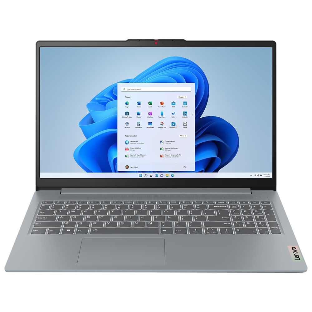 Notebook Lenovo IdeaPad Slim 3 15IAN8 Intel Core i3 N305 Tela Full HD 15.6" / 8GB de RAM / 256GB SSD - Artic Cinza (82XB008LUS)