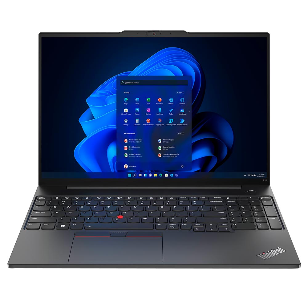 Notebook Lenovo Thinkpad E16 Gen 1 AMD Ryzen 7 7730U Tela Full HD 16" / 40GB de RAM / 1TB SSD - Preto (21JTS0BY00)