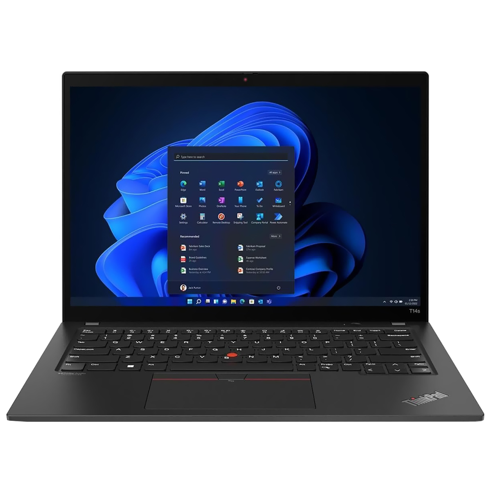 Notebook Lenovo Thinkpad T14S Gen 4 AMD Ryzen 7 7840U Tela Touch Full HD 14.0" / 32GB de RAM / 512GB SSD - Preto (21F9S0JF30) (Inglês)