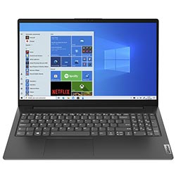Notebook Lenovo V15 G2 IJL Intel Celeron N4500 Tela Full HD 15.6" / 4GB de RAM / 256GB SSD - Preto (82QY00PHAK) (Inglês)