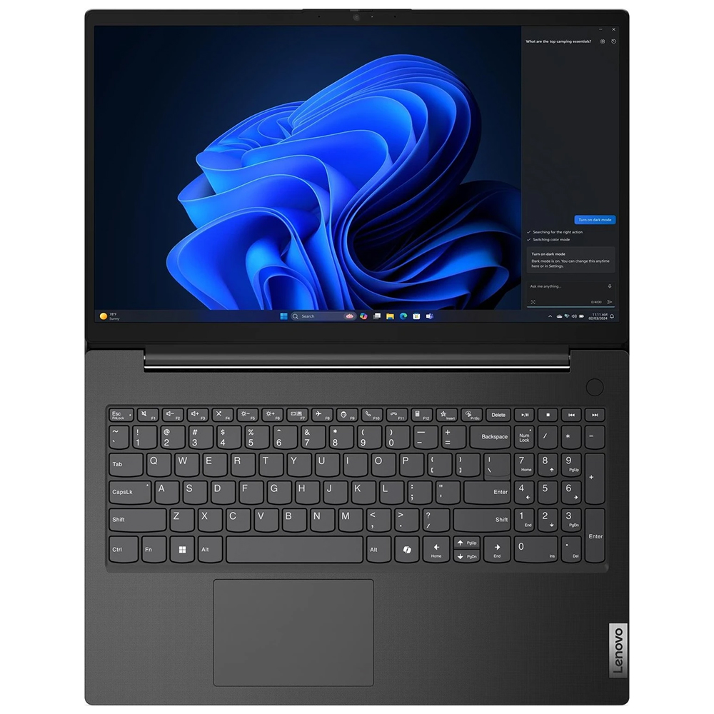 Notebook Lenovo V15 G5 IRL Intel Core 5 120U Tela Full HD 15.6" / 8GB de RAM / 256GB SSD / Win11Home - Business Preto (83HF0011US) (Inglês)