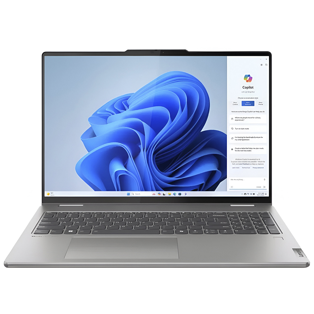 Notebook Lenovo Yoga 7 2-in-1 16AHP9 AMD Ryzen 7 8840HS Tela Touch WUXGA 16.0" / 16GB de RAM / 512GB SSD / Win11Home - Artic Cinza (Inglês)