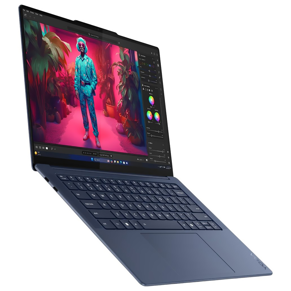 Notebook Lenovo Yoga Slim 7 14Q8X9 Snapdragon X Elite Tela Touch OLED 3K 14.5" / 16GB de RAM / 512GB SSD - Cosmic Azul (83ED0001US) (Inglês)