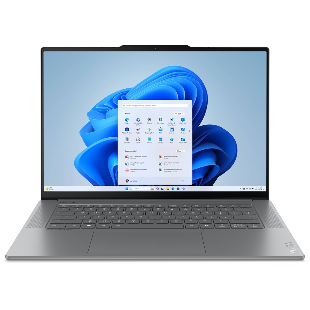 Notebook Lenovo Yoga Slim 7 15ILL9 Intel Core Ultra 7 258V Tela Touch 2.8K 15.3" / 32GB de RAM / 1TB SSD - Luna Cinza (83HM002WUS) (Inglês)