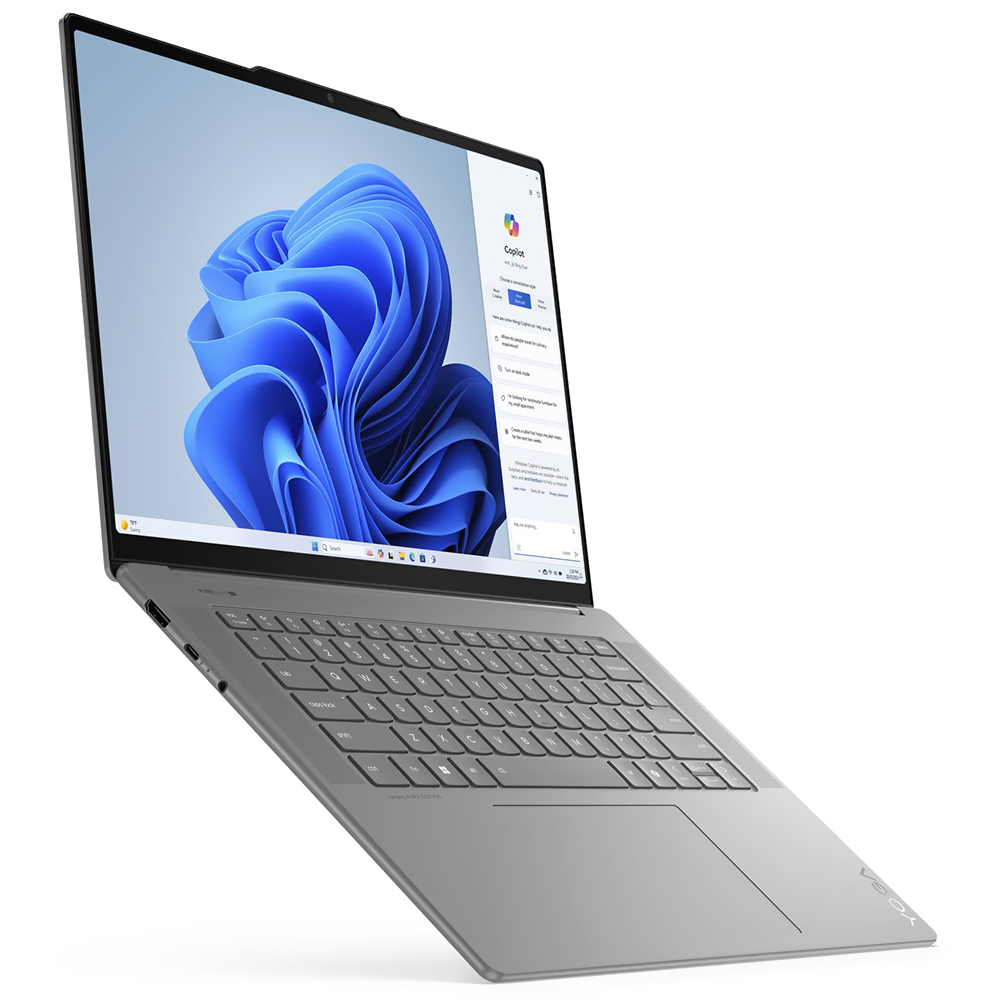 Notebook Lenovo Yoga Slim 7 15ILL9 Intel Core Ultra 7 258V Tela Touch 2.8K 15.3" / 32GB de RAM / 1TB SSD - Luna Cinza (83HM002WUS) (Inglês)