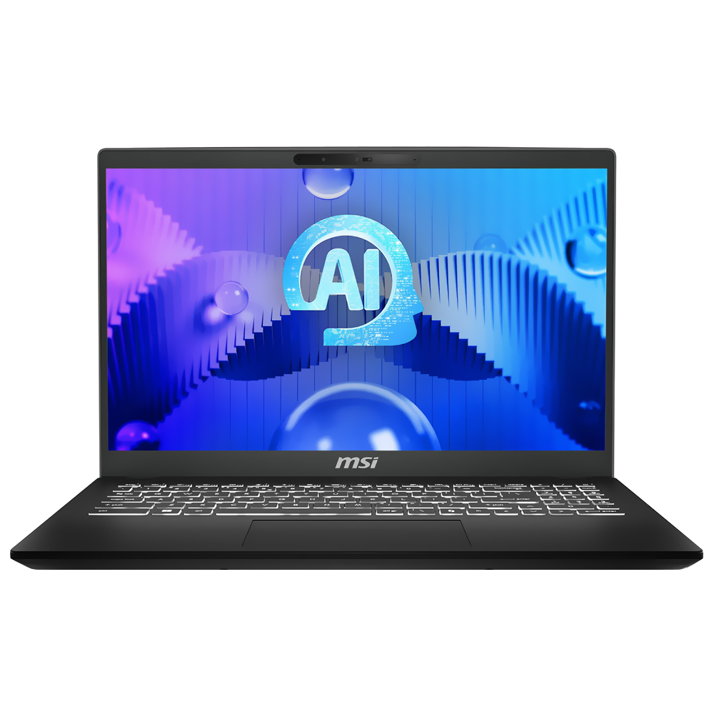 Notebook MSI Modern 15 H AI C1MTG-084US Intel Core Ultra 9 185H Tela FHD 15.6" / 32GB de RAM / 1TB SSD - Classic Preto (Inglês)