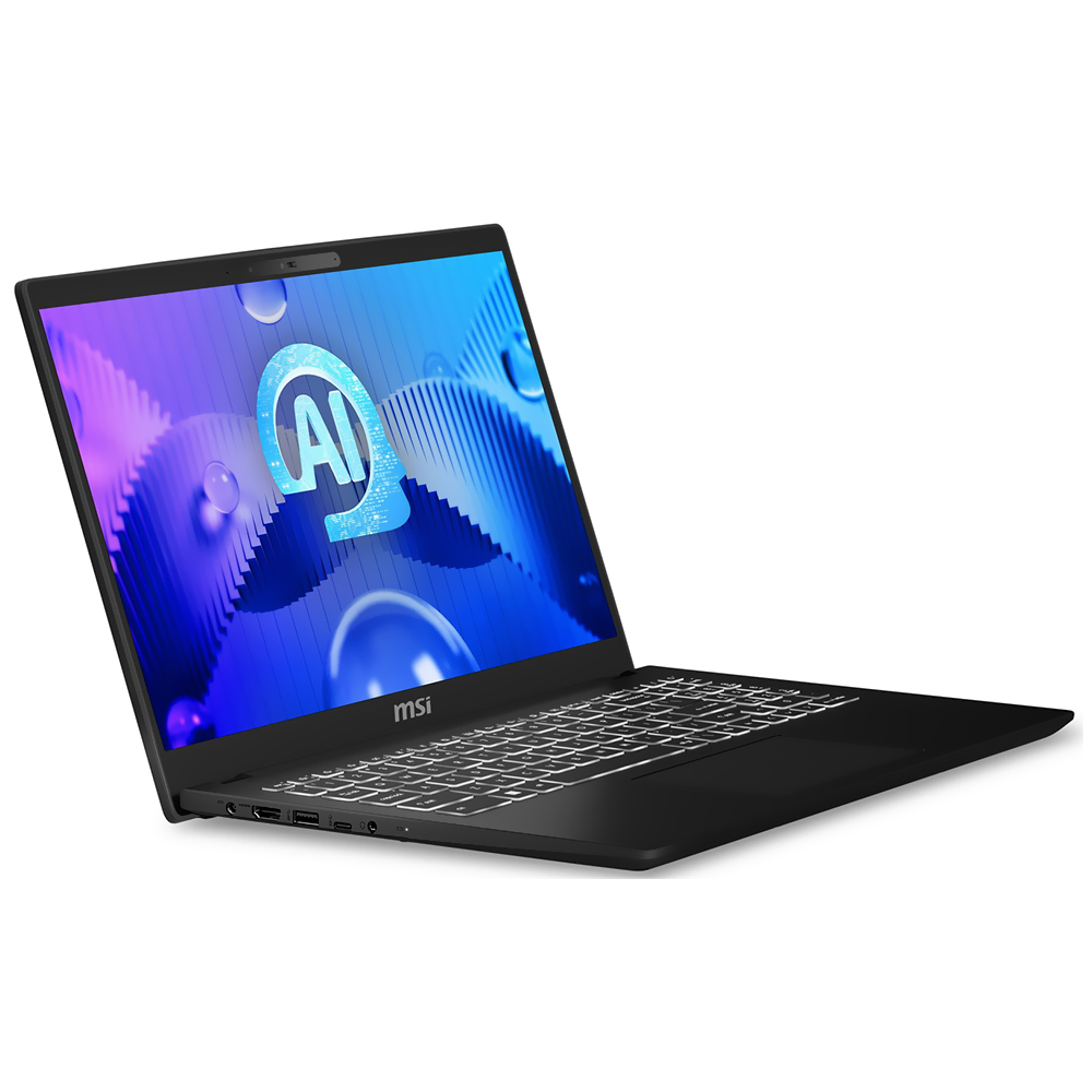 Notebook MSI Modern 15 H AI C1MTG-084US Intel Core Ultra 9 185H Tela FHD 15.6" / 32GB de RAM / 1TB SSD - Classic Preto (Inglês)