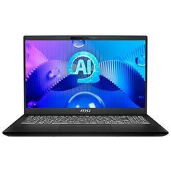 Notebook MSI Modern 15 H AI C1MTG-084US Intel Core Ultra 9 185H Tela Touch Full HD 15.6" / 32GB de RAM / 1TB SSD - Classic Preto (Inglês)